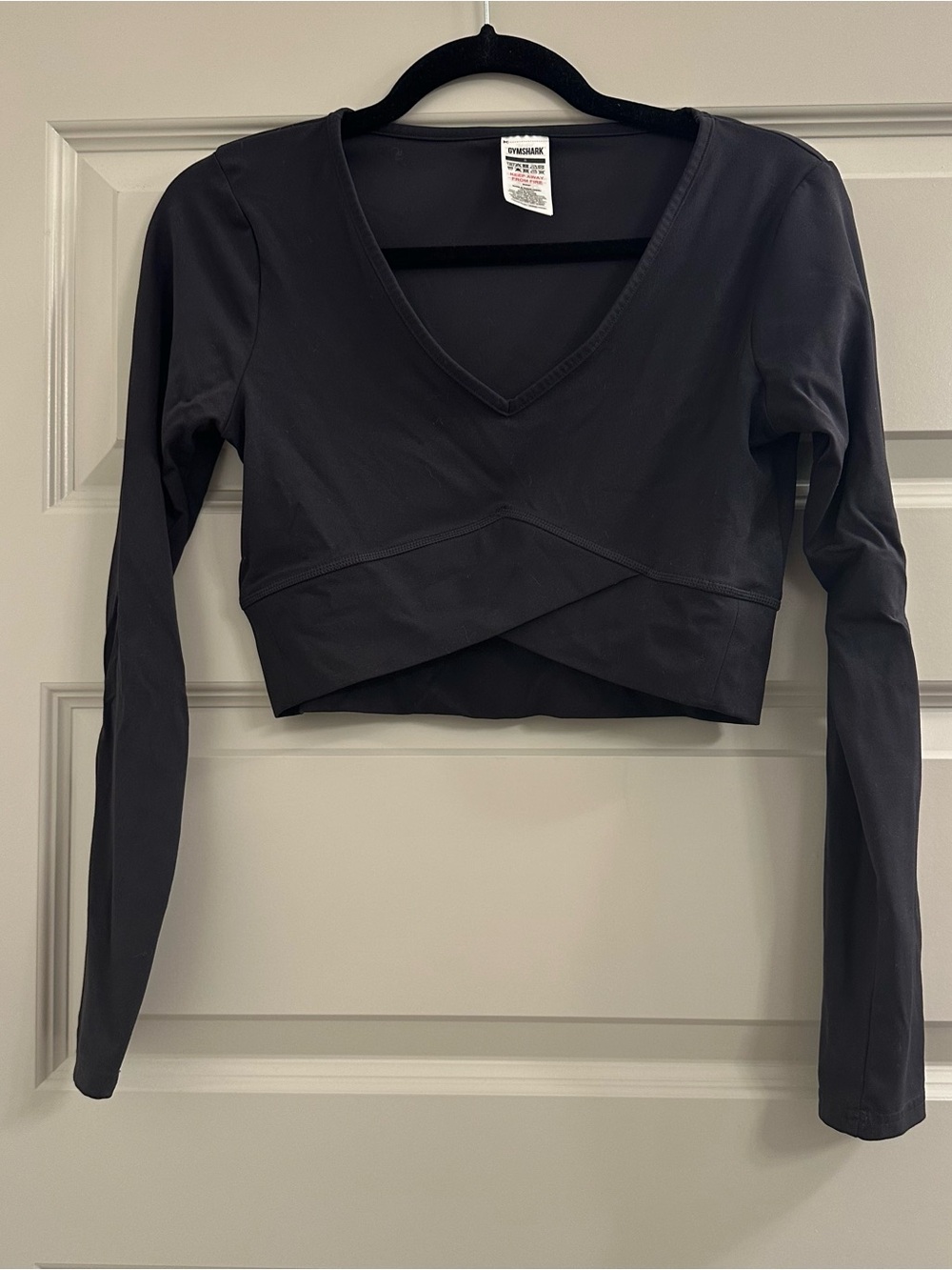Gymshark Black Long Sleeve Crop Top
